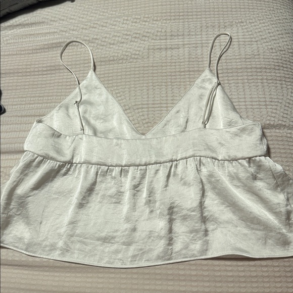 Aritzia Little Moon - Silk White/Cream Strap Top - Picture 2 of 2